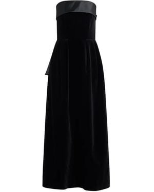 Dice Kayek Strapless Bow Dress - Black