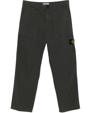 Stone Island 3100005 Patch-Pocket Trousers - Grey