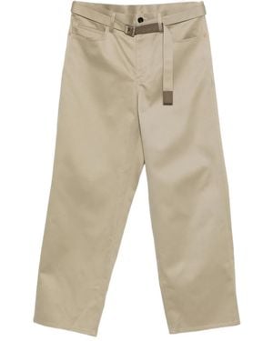 Sacai Belted Trousers - ナチュラル