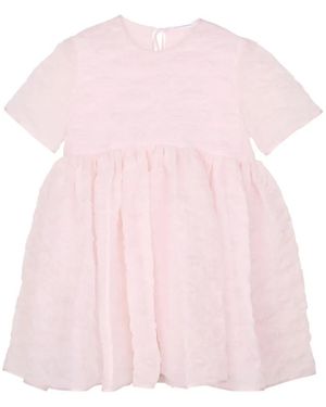 Cecilie Bahnsen Britney Cloqué Babydoll Dress - Pink