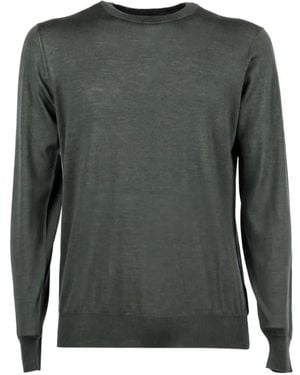 FILIPPO DE LAURENTIIS Crew-Neck Long-Sleeve Jumper - Green