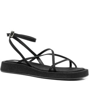 Gia Borghini Rosie Crossover-Strap Sandals - White