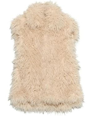 Bimba Y Lola Chaleco Oversize De Piel - Neutro