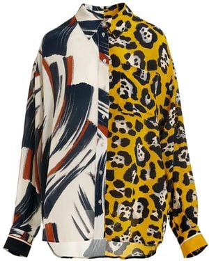 Essentiel Antwerp Camisa Con Motivo Doble - Multicolor