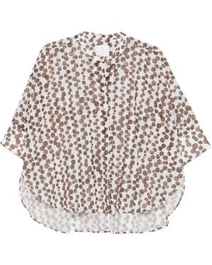 Trame Auree Polka Dot Blouse - White