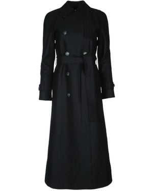 Harris Wharf London Belted trench coat - Negro