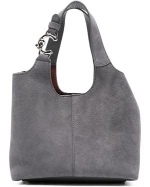 Coccinelle C-Easy Suede Bucket Bag - Grey