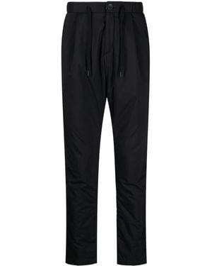 Herno Elasticated-Waist Tapered Trousers - Black