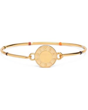 Bimba Y Lola Bracelet Rigide Avec Logo En Émail Ivoire Et Pois Multicolores - Metallic