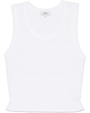 Agolde Geripptes Trägershirt - Weiß