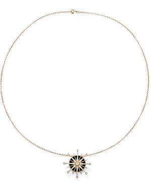Falamank Sun Diamond Necklace - White