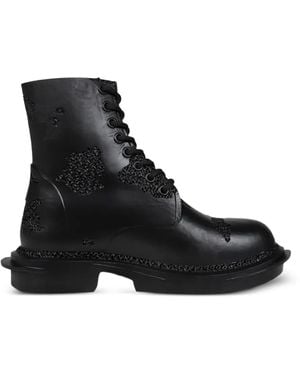 HYACYN X Ral Legacy Erottod 3D-Print Boots - Black