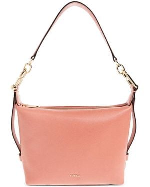 Furla Grained Leather Tote Bag - Pink