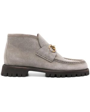 Gucci Horsebit Ankle Boots - Grey
