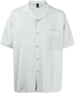 Alpha Tauri Patch-Pocket Button-Up Shirt - White