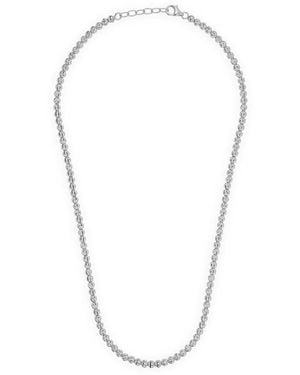Desmo Crystal Beaded Necklace - Bianco