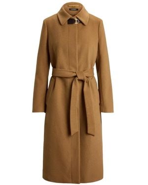 Ralph Lauren Belted Single-Breasted Coat - Natural