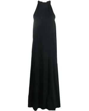 Gauchère Draped-Detail Sleeveless Maxi Dress - Black