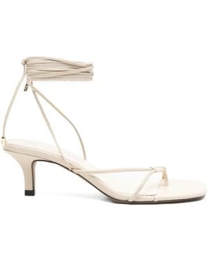 Patrizia Pepe Tie-Fastening Sandals - White