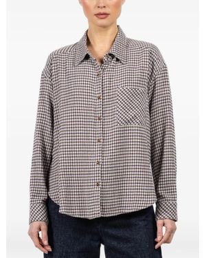 Xirena Jordy Checked Pocket Shirt - Grey