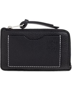 Loewe Zip-Around Leather Cardholder - Black