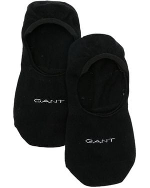 GANT Logo-Print Socks (Set Of Two) - Black