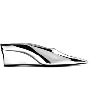 Simon Miller Gala Wedge Mules - White