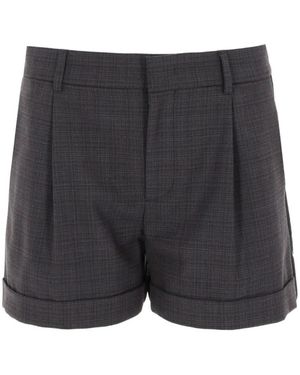Moschino Cuffed Pleated Shorts - Gray