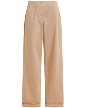 Essentiel Antwerp Elasticated-Waist Trousers - Natural