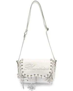 Blumarine Embellishments Shoulder Bag - White