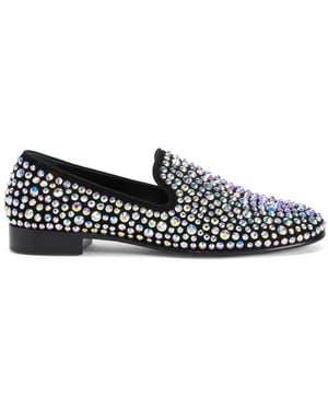 Giuseppe Zanotti Marvin Caleido Loafer Mit Kristallen - Schwarz
