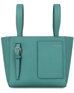 Valextra Micro Bucket-Tas - Groen