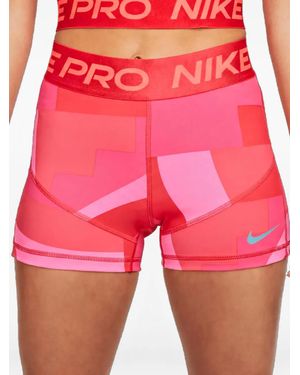 Nike Logo-Detail Elasticated-Waistband Shorts - Red
