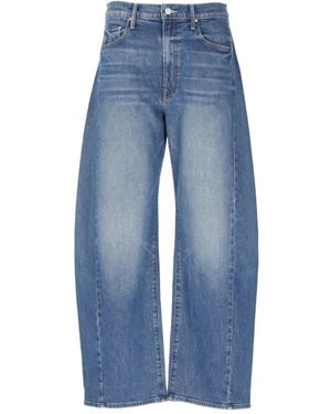 Mother Panelled Jeans - Blue