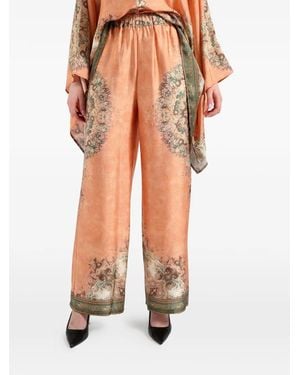 AMOSA Floral Pants - Orange