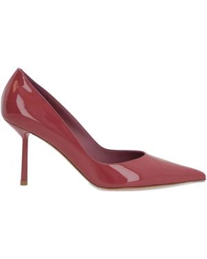 Le Silla 80Mm Bella Pointed-Toe Patent-Leather Court Shoes - Pink