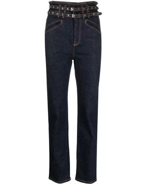 Philosophy Di Lorenzo Serafini Belted Straight-Leg Jeans - Blue