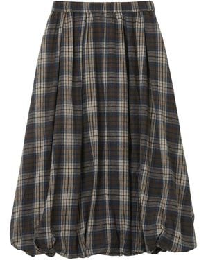 B+ AB Rok Met Tartan Ruit - Grijs