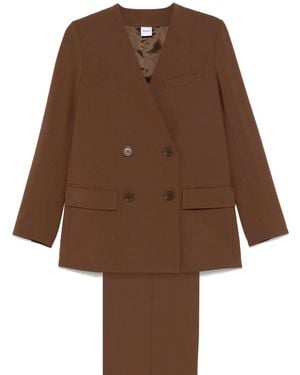 Aspesi Double-Breasted Suit - Brown