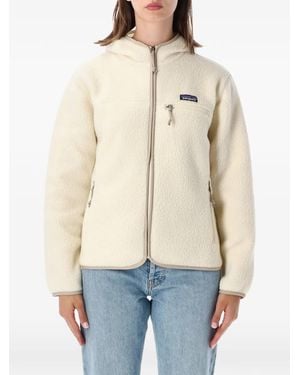 Patagonia Fleece-Texture Hooded Jacket - Natural