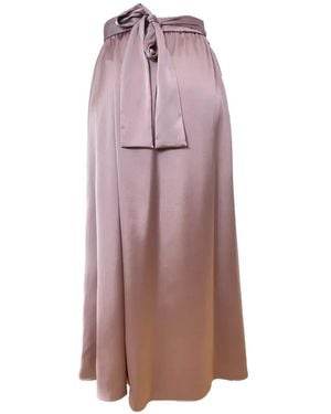 Marella Tie Waist Skirt - Purple