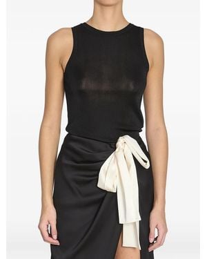 Saint Laurent Ribbed Knit Tank Top - Multicolor