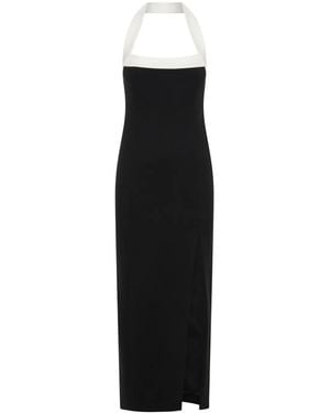 Nicholas Jane Halterneck Midi Dress - Black