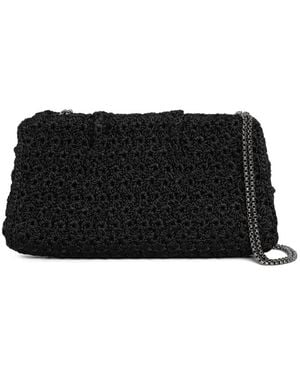 Sarah Chofakian Pochette En Crochet - Noir