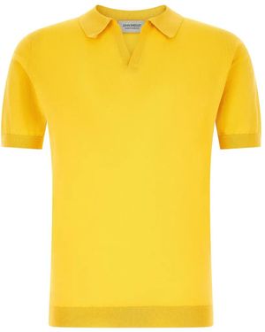 John Smedley Noah Polo Shirt - Yellow