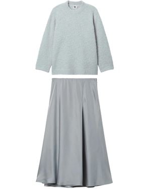 B+ AB Ensemble Pull-Jupe À Coupe Mi-Longue - Gray