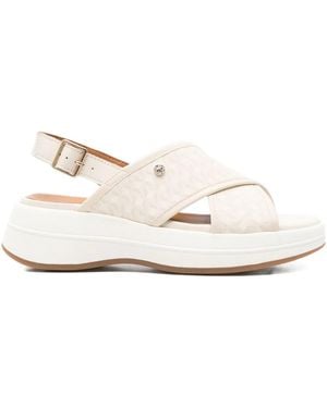 Geox 55Mm Spherica Cross-Strap Platform Sandals - White