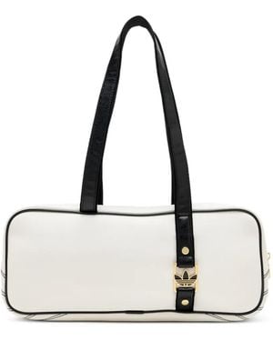 adidas Elongated Logo-Detail Luggage Bag - Natural