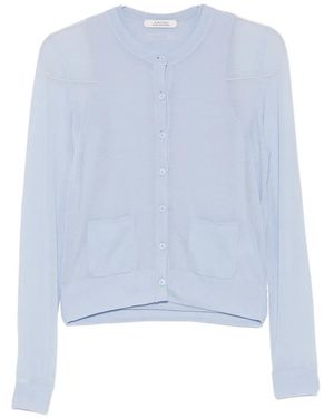 Dorothee Schumacher Sheer-Knit Twinset - Blue