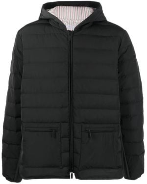 Thom Browne 4-Bar Stripe Padded Jacket - Black